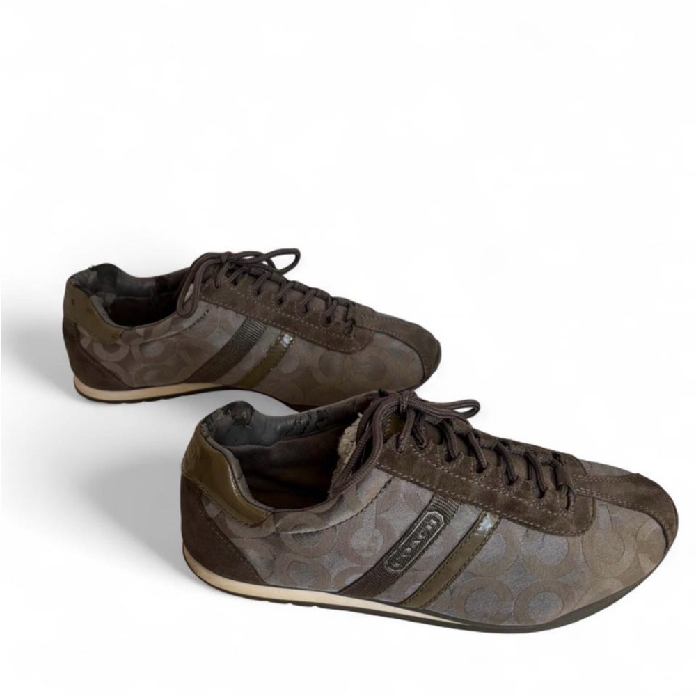 Y2K Coach Katelyn Monogram Signature Lace Up Sneakers Women’s size 8M